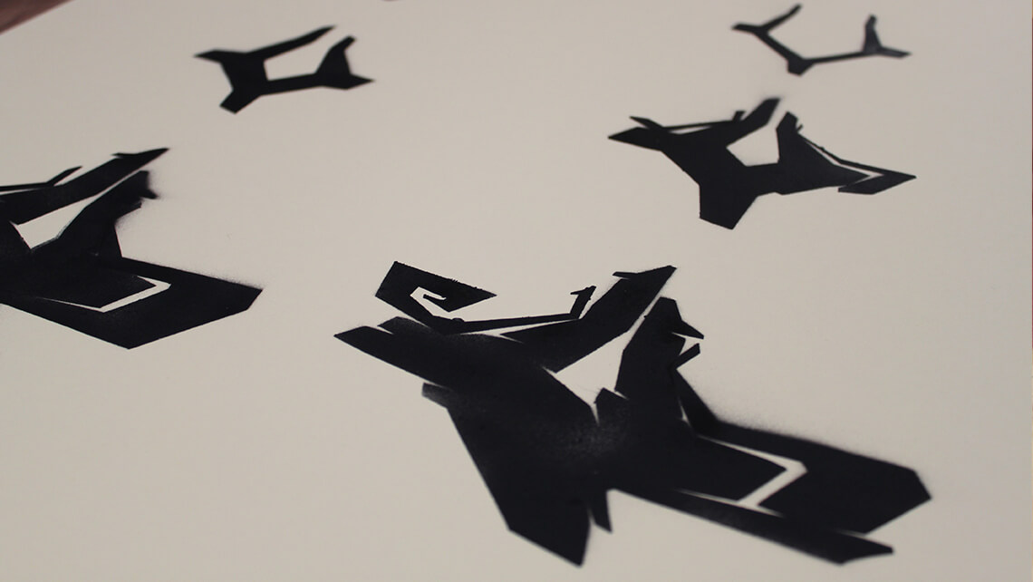 Alphabet Graffiti vectoriel